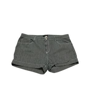 Color Swatch Blue and White Striped Shorts Size 3X